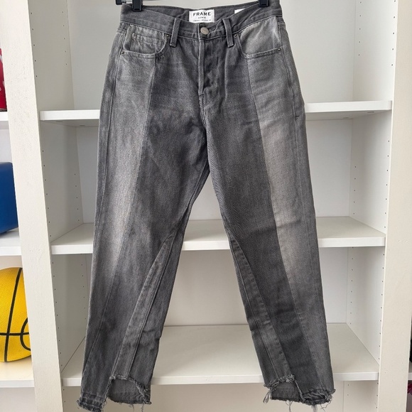 FRAME Nouveau Le Mix Ash Mix Jeans - Picture 2 of 6